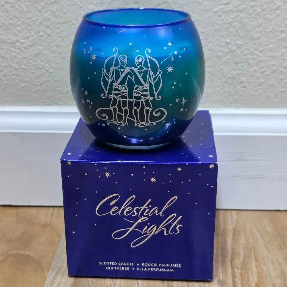 🩵NIB PartyLite Gemini Celestial Lights 7.8oz Scented Candle